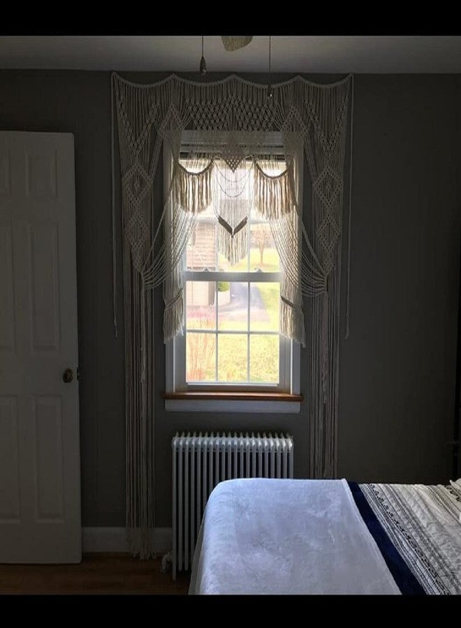 Winterdemoon Wedding Backdrop Macrame Curtain Bohemian Wedding Decor Macrame Wall Hanging Tapestry - Image 5